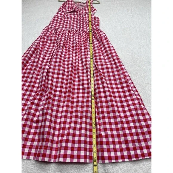 Anthropologie S/W/F Maxi Dress Pink Cross Cut Drop Waist Preppy Vacay Sz XL New